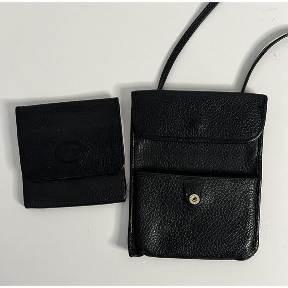 Vtg Fossil Brown Pebbled Leather Phone Carry Crossbody Wallet Multifunctional - Picture 2 of 4